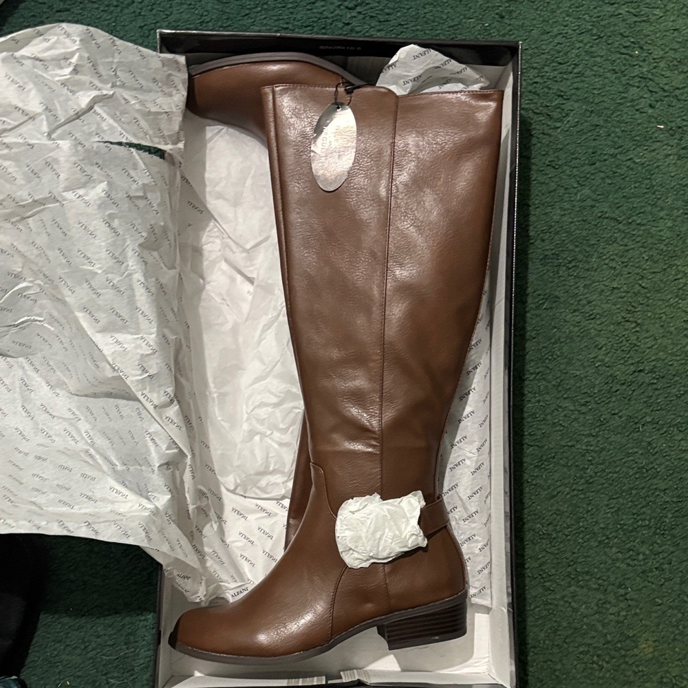 ALFANI Brown Boots Size 6.5 NEW - Picture 8 of 9
